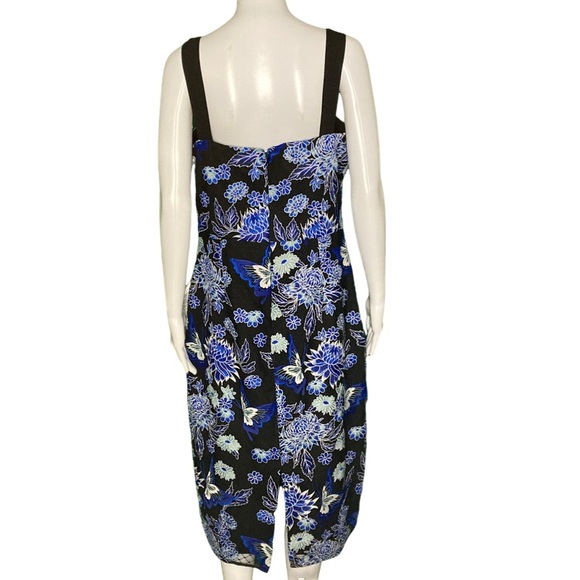 NWT Dress the Population Nicole Floral Cocktail Sheath Cobalt Multi Dress- Sz XL - Picture 4 of 10